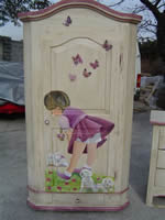 relooking armoire,,armoire décorées sur commande, armoires recyclées, armoires relookées ,decor sur meuble, peinture décorative mobilier